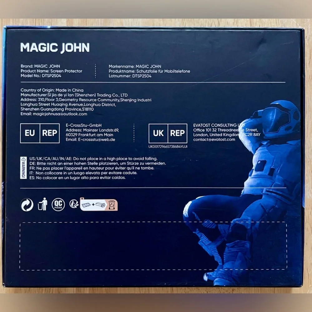 Blue Tempered Glass Screen Protector